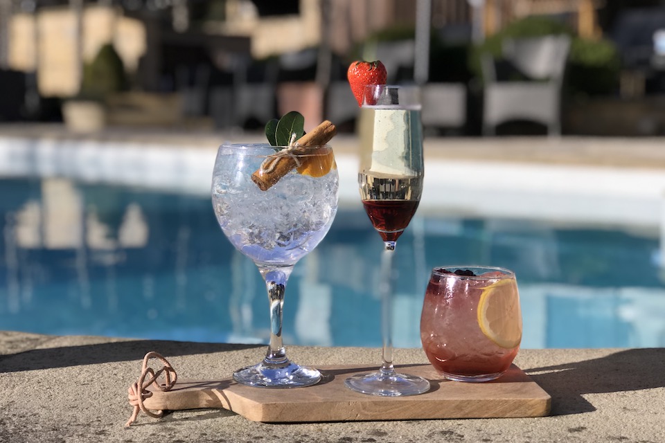 Feversham Arms Helmsley poolside cocktails