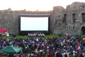 Newby Hall Street Food Festival outdoor cinema