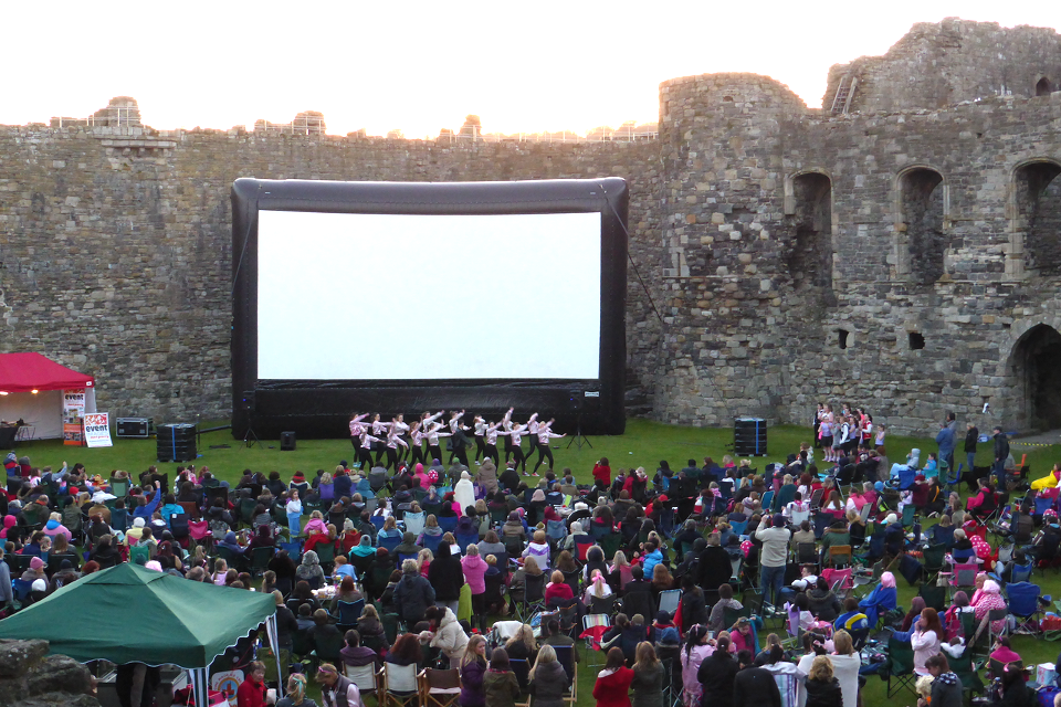Newby Hall Street Food Festival outdoor cinema