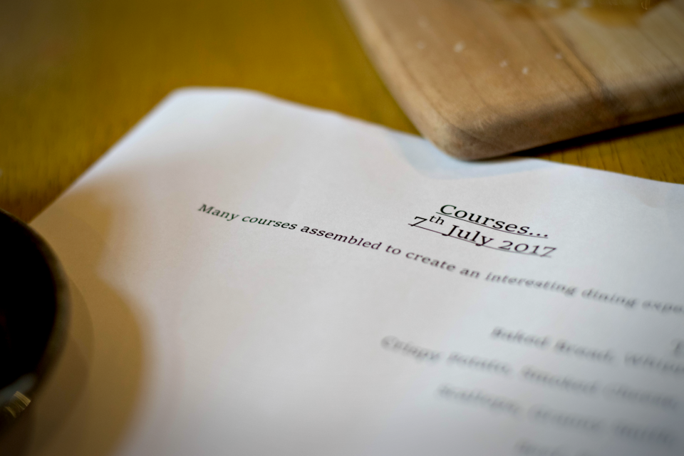 Review Courses Pop Up Restaurant Sheffield Best Restaurants