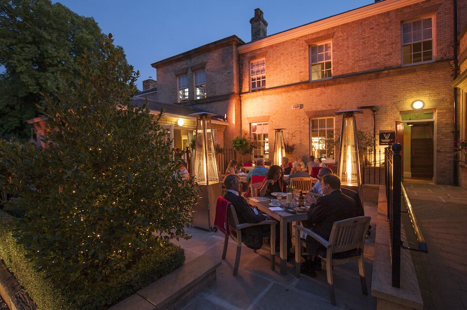 The Westwood Restaurant Beverley Exterior Evening - romantic restaurants in Yorkshire