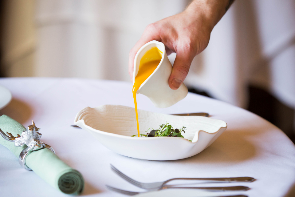 Goldsborough Hall tasting menu dish