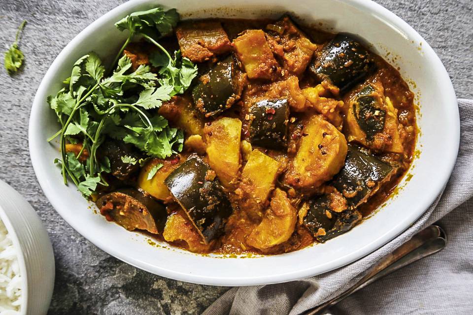 Potato and Aubergine Curry