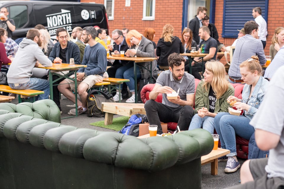 Eat North Leeds Street Food Event crowd