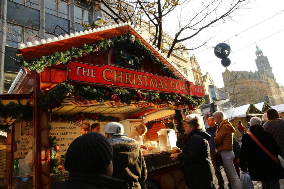 Sheffield Christmas Market Food Stall