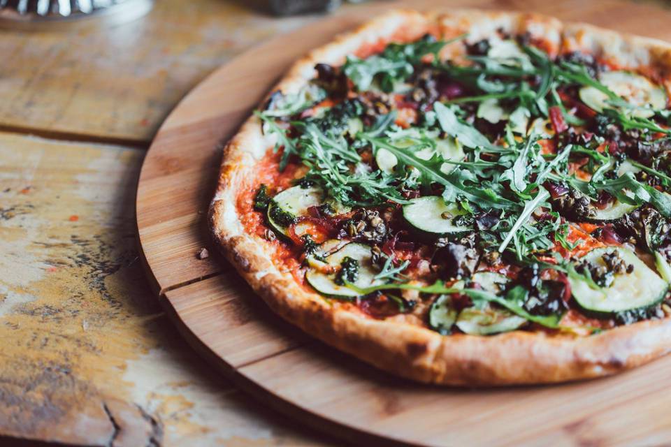 Craft and Dough Sheffield Offers Veggi Pizza