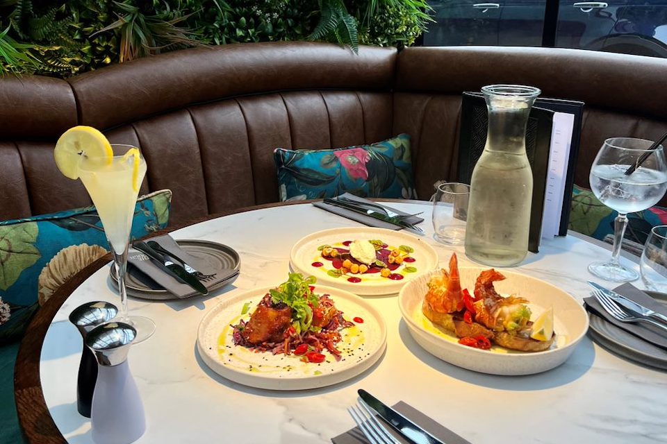 The Plough Scalby Review - Garden Lounge dishes