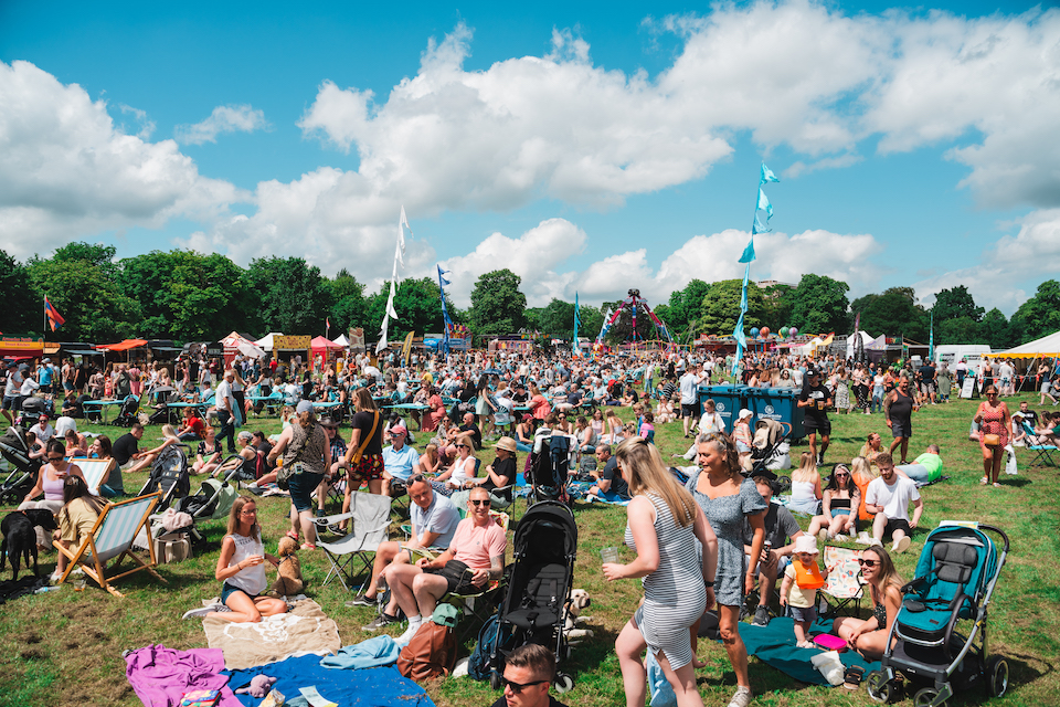 Harrogate Food & Drink Festival - field of visitors