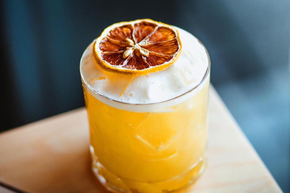 Cocktail at Kommune sheffield food hall landscape