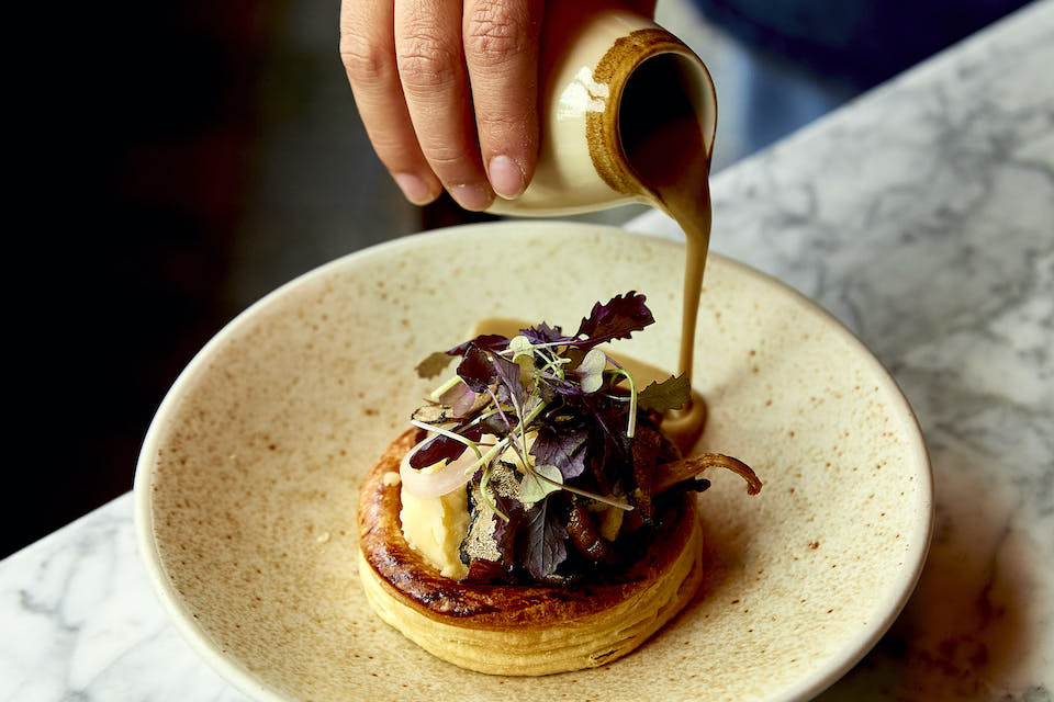 Three's A Crowd restaurant voucher - veg tart