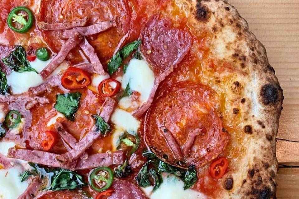 Rudy's Pizza Leeds Salami Pizza