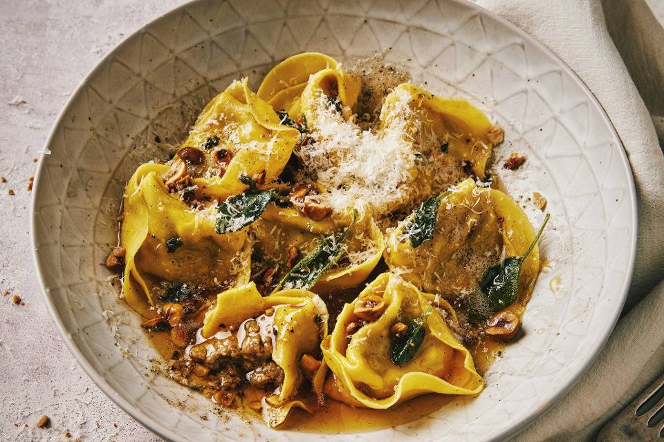 Pasta Evangelist discount code tortellini with sage