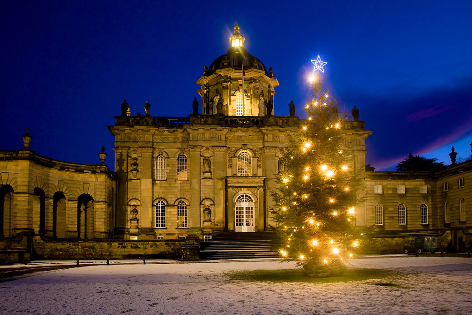 Castle Howard large outdoor Christmas tree