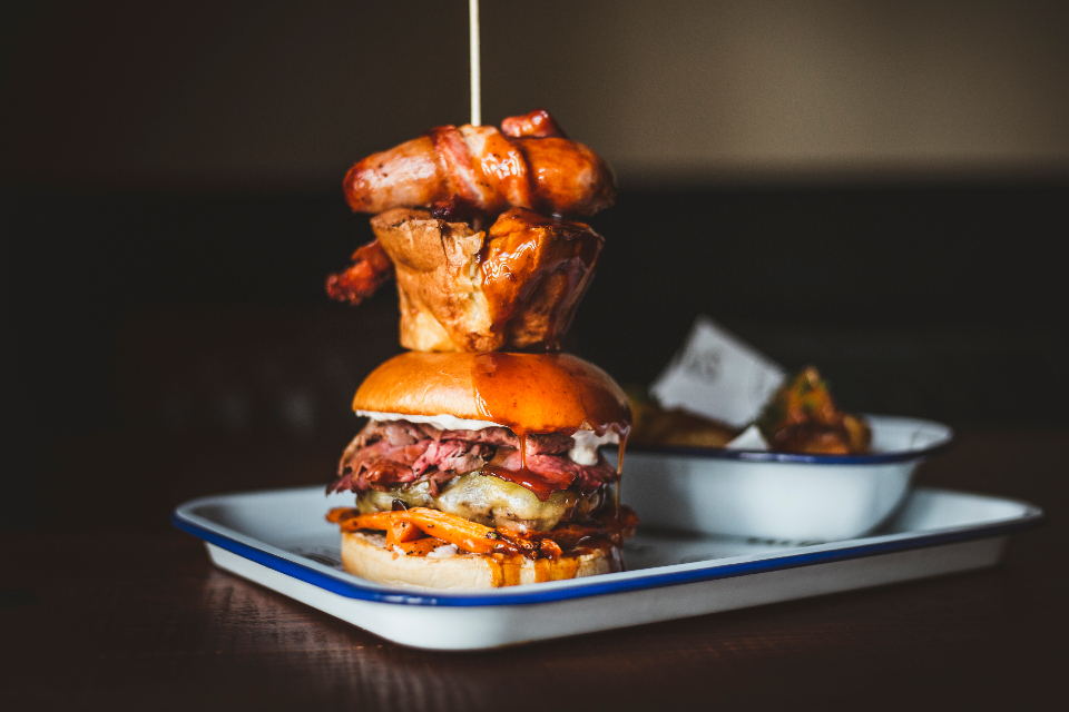 Solita York Sunday lunch burger