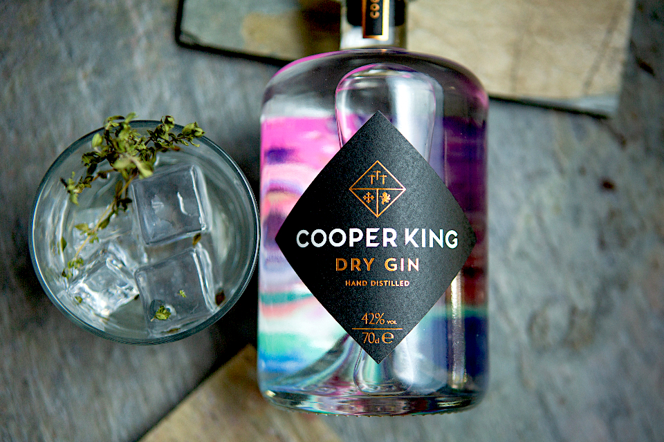 Cooper King Gin flat lay image