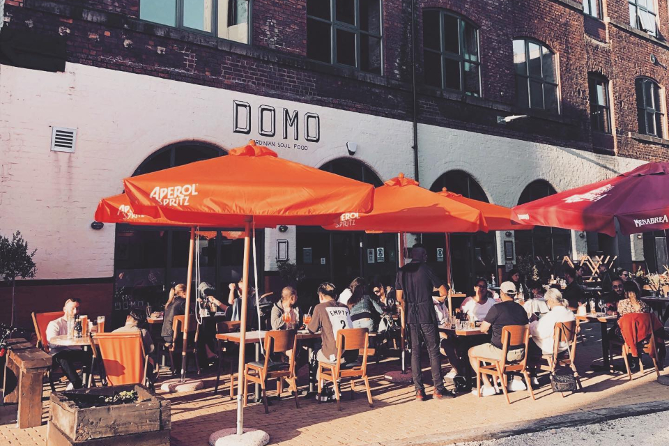 Domo restaurant Sheffield outdoors re-opening in April