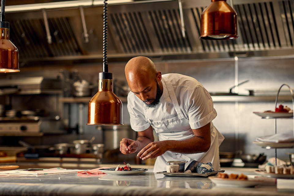 the rise restaurant offer - chef plating