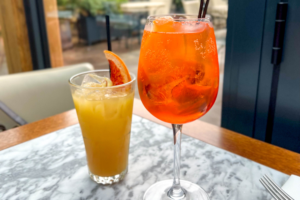The Crown Boston Spa - Aperol spritz cocktails