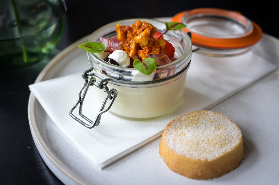 Woodman Inn Thunderbridge pannacotta dessert