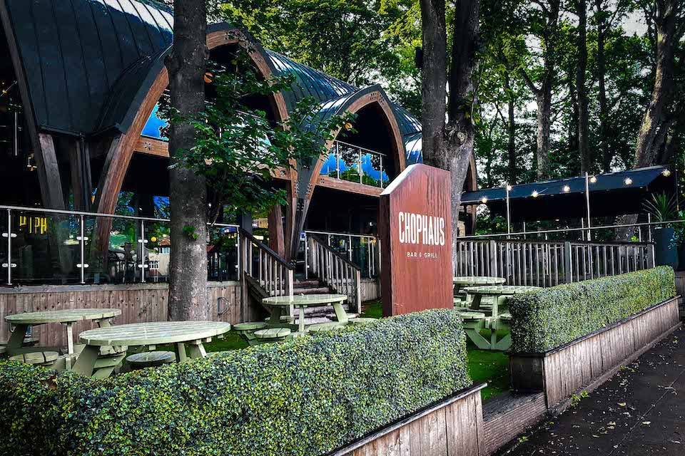 Chophaus Leeds review outside the restaurant
