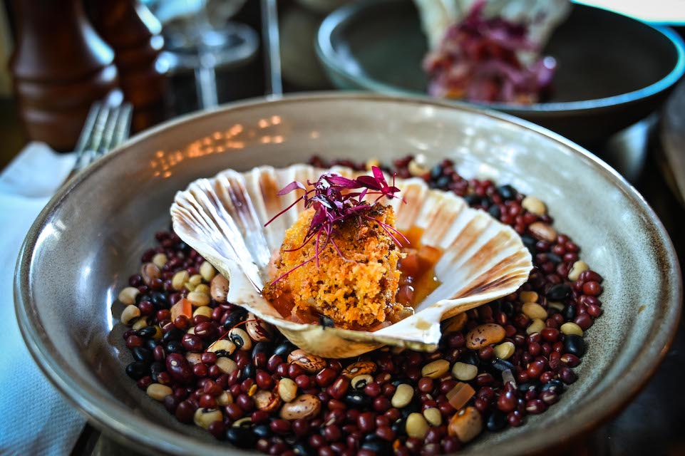 Chophaus Leeds review scallop starter dish