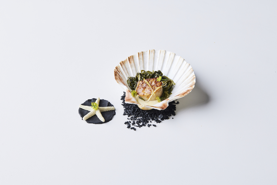 Brighter then the Fire Tasting Menu Course Elizabeth Cottam