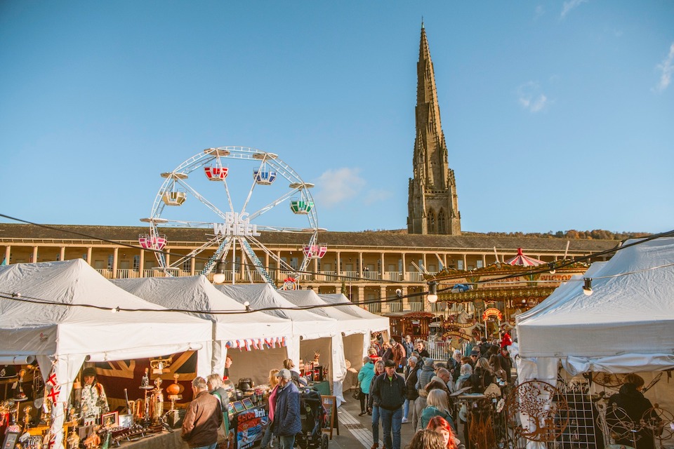 The Piece Hall Halifax Christmas Markets in Yorkshire