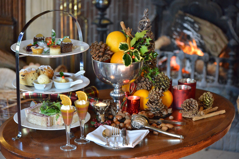 Goldsborough Hall Festive Afternoon Tea cake