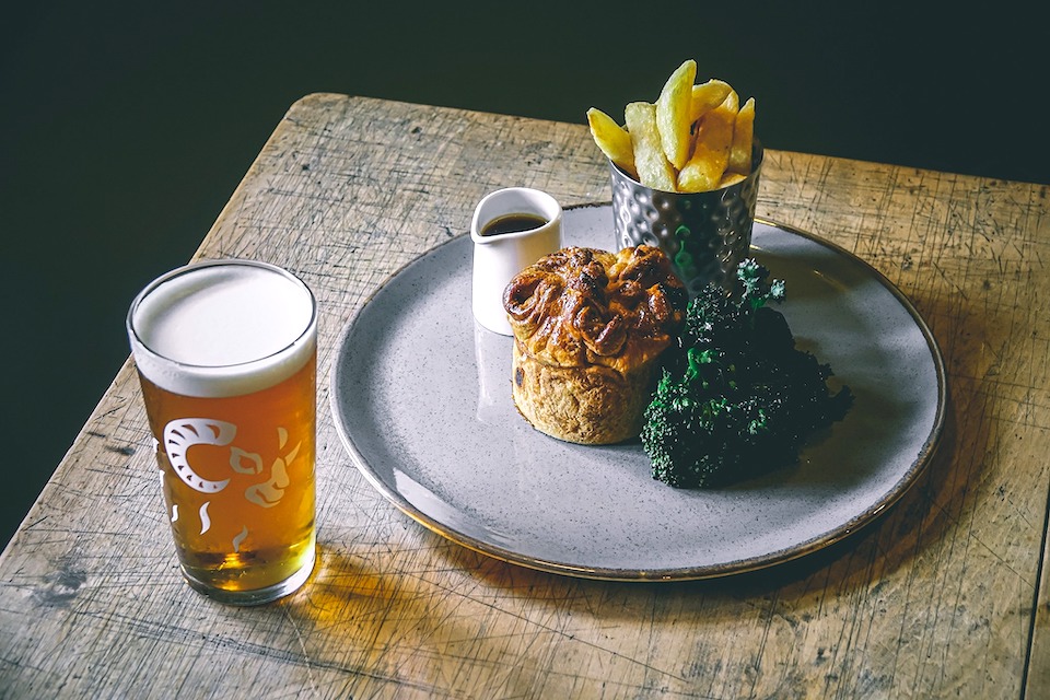 Coach and Horses Harrogate - Pie chips and a pint