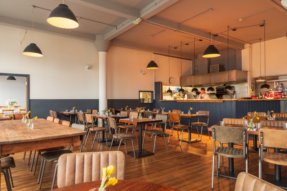 Three's a Crowd Leeds - restaurant and kitchen