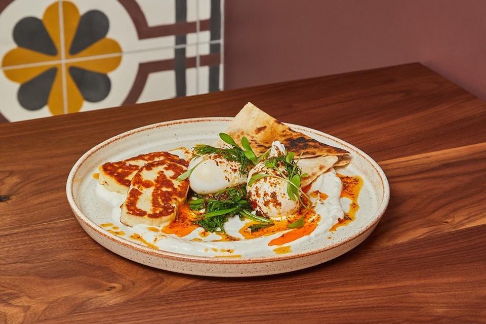 Laynes Espresso - Best Brunch Leeds Poached Eggs and Halloumi