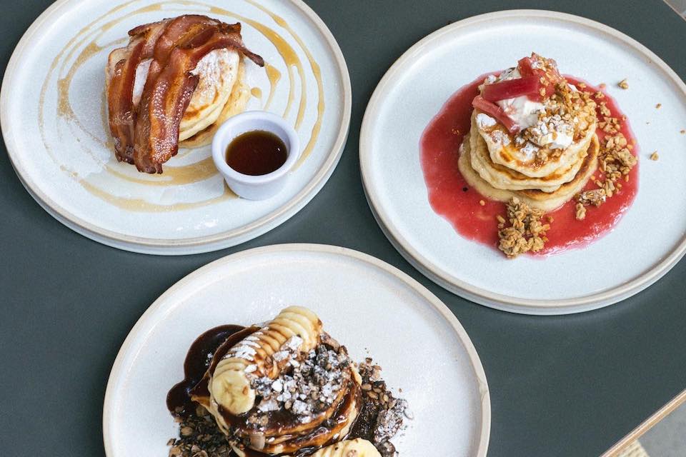 North Star Coffee Shop pancake stacks - Best brunch Leeds