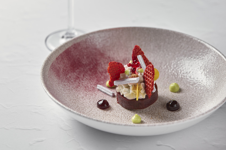 Bosun's York beetroot starter with cream