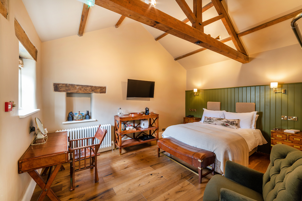 Newly refurbished bedroom - Blue Lion East Witton Review