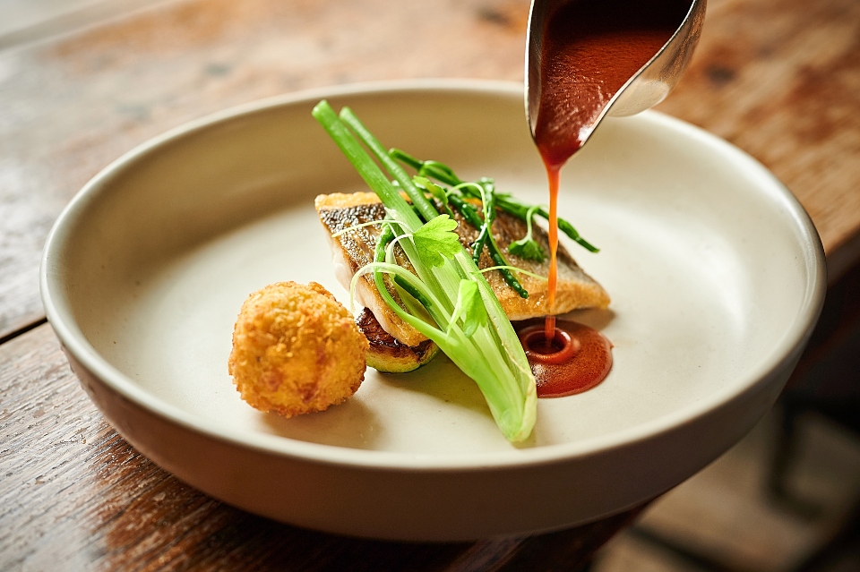 The Blue Lion Inn East Witton Review - Seabass