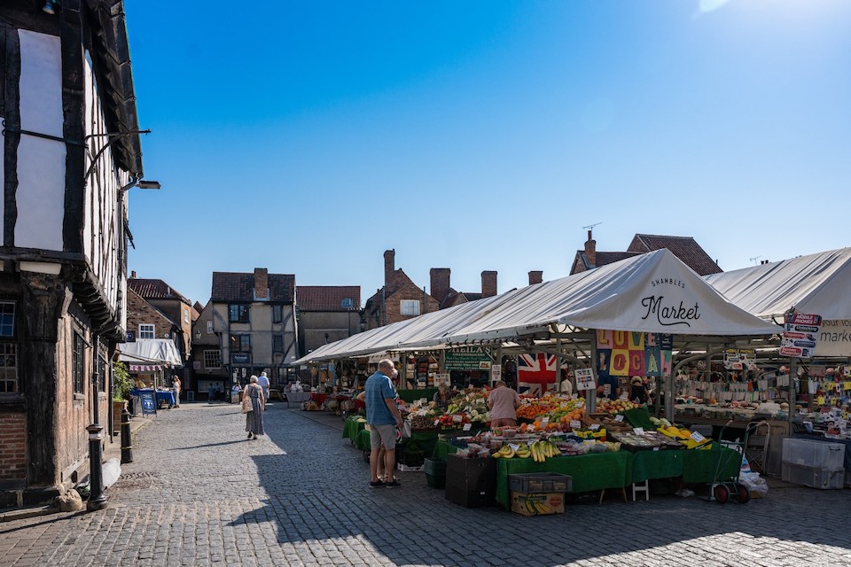 The Shambles Market in York 