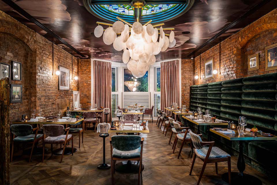 Manor House Lindley Lantern Room Restaurant Interior - afternoon tea Yorkshire