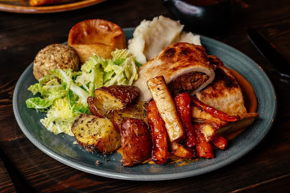 Church Temple of Fun vegan Sunday roast - vegan restaurants in Sheffield