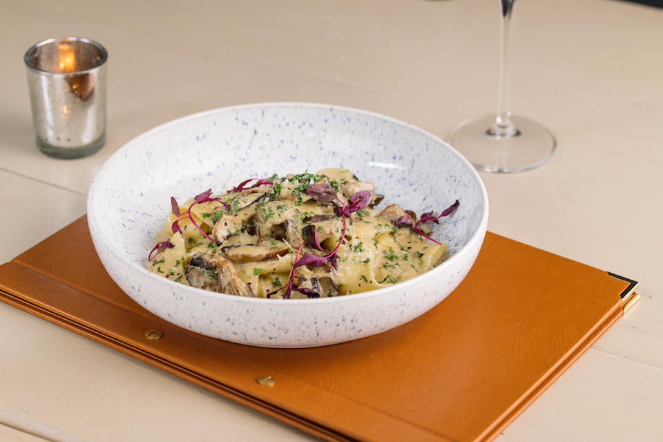 Schoolrooms mushroom pasta - vegan restaurants in Sheffield