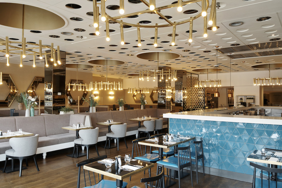 Harvey Nichols Leeds restaurant - fourth floor brasserie interior