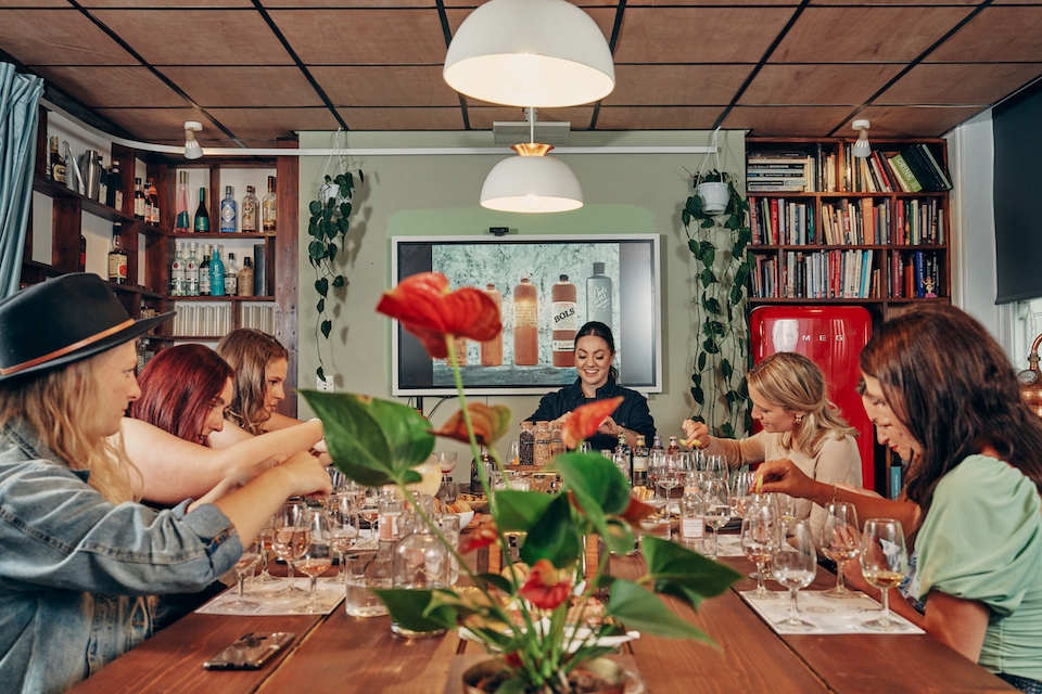Gin creation classes Liquor Studio Leeds group tasting and mixing