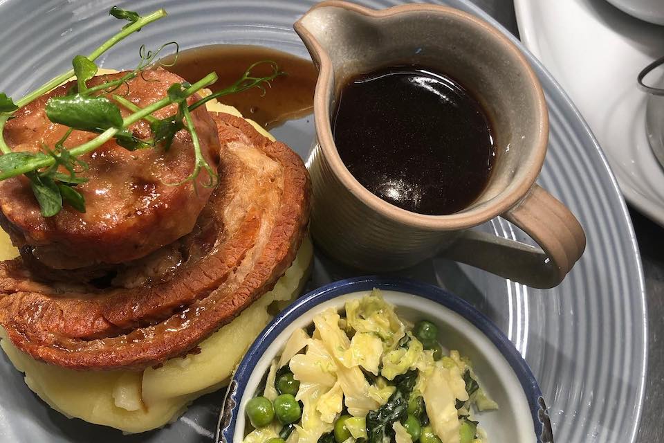 yorkshire pie at the queens arms litton