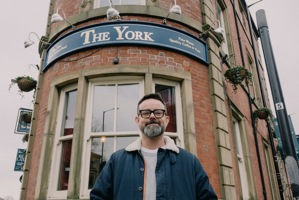 whitelock's founder Ed Mason outside The York pub Sheffield
