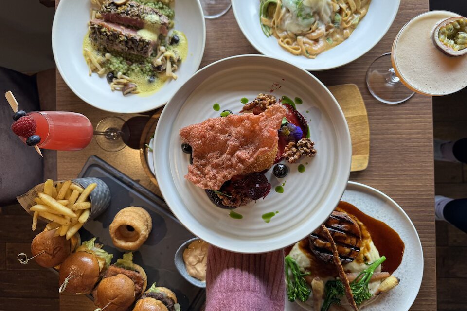 Carpenters Arms Ossett Review - Main Courses and Goat Cheese Special and cocktails