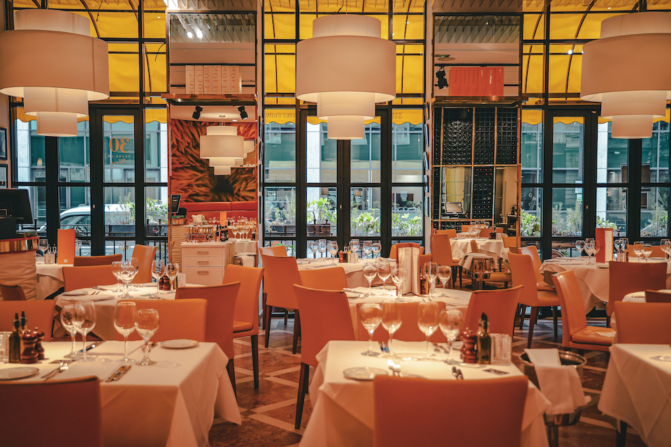 San Carlo Leeds landscape of restaurant interior