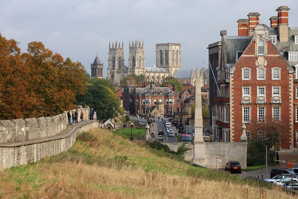 York City Centre - city walls and The Grand