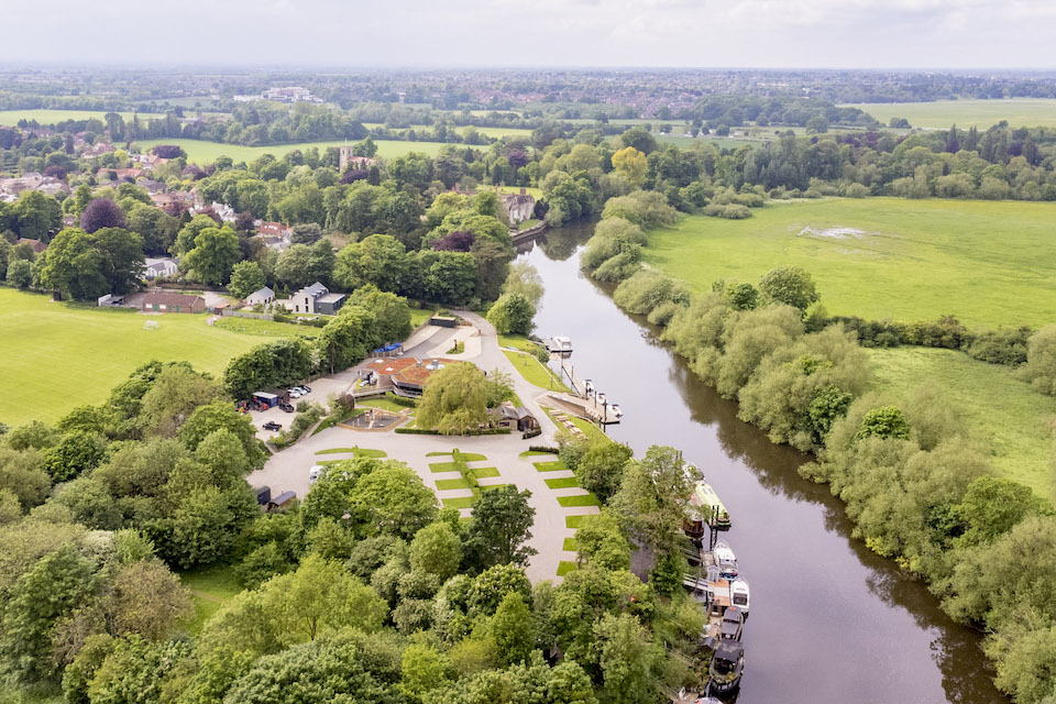 Bosuns York overhead drone shot