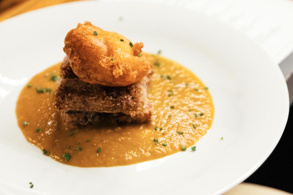 Whitelocks Leeds April Dinner fish course