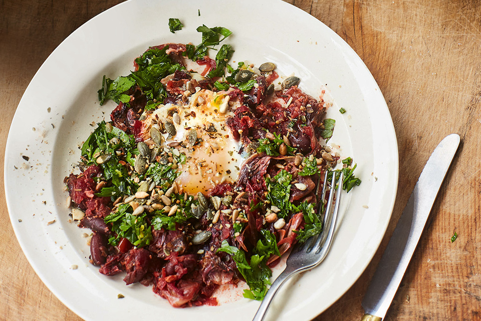 Hugh Fearnley-Whittingstall at Kino plant-based dish