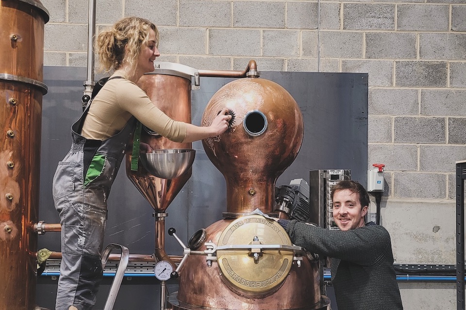 Whitby distillery co-founders at work